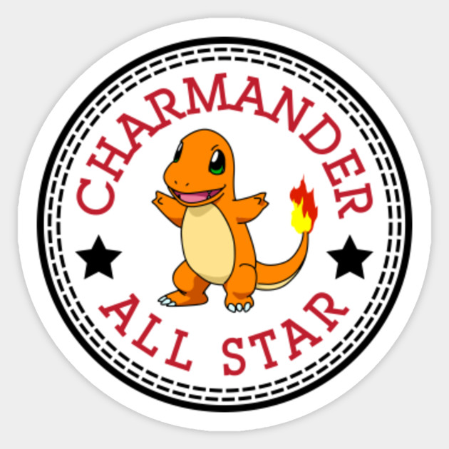 Charmander Pokemon All Star Converse Logo